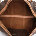 Bolso de viaje Celine Macadam Boston de PVC y piel en marrón