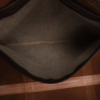 Bolso de viaje Celine Macadam Boston de PVC y piel en marrón