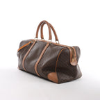 Bolso de viaje Celine Macadam Boston de PVC y piel en marrón