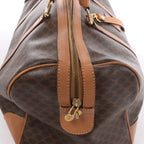 Bolso de viaje Celine Macadam Boston de PVC y piel en marrón