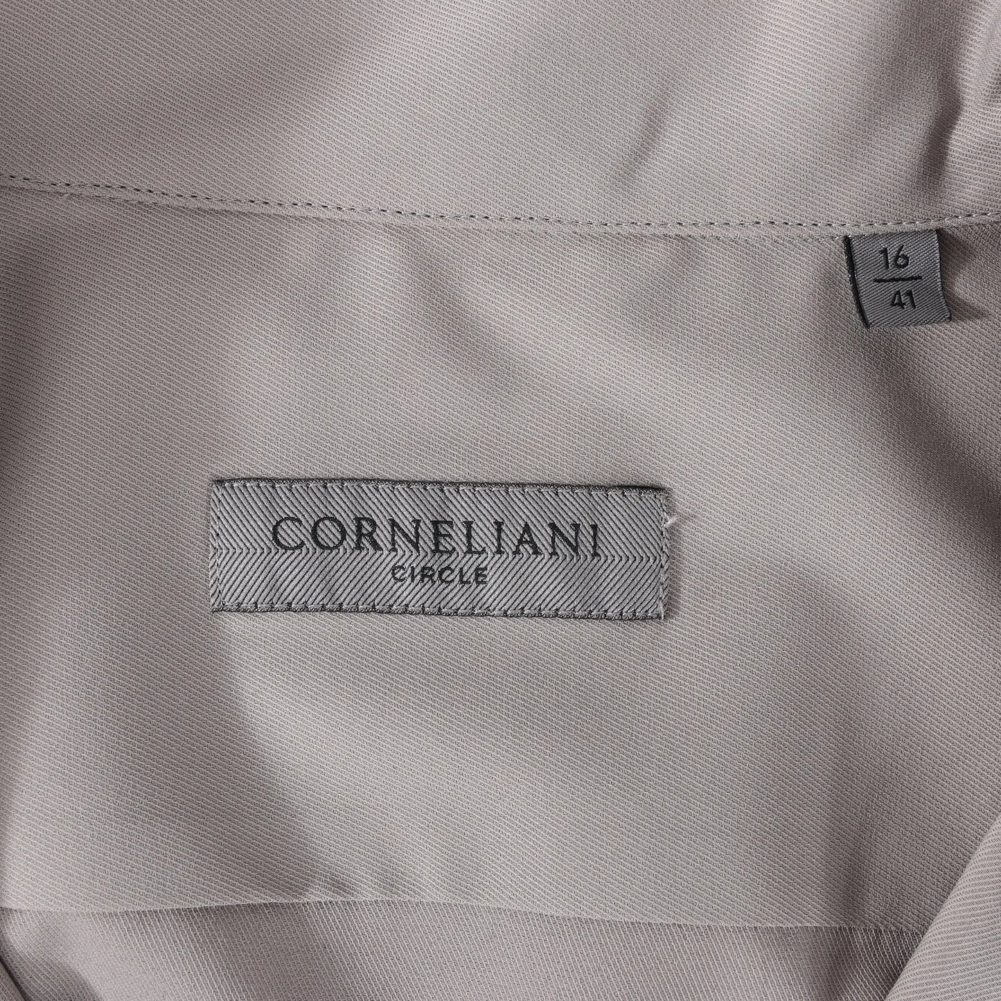 CORNELIANI CIRCLE Shirt in Gray, Size 41 IT