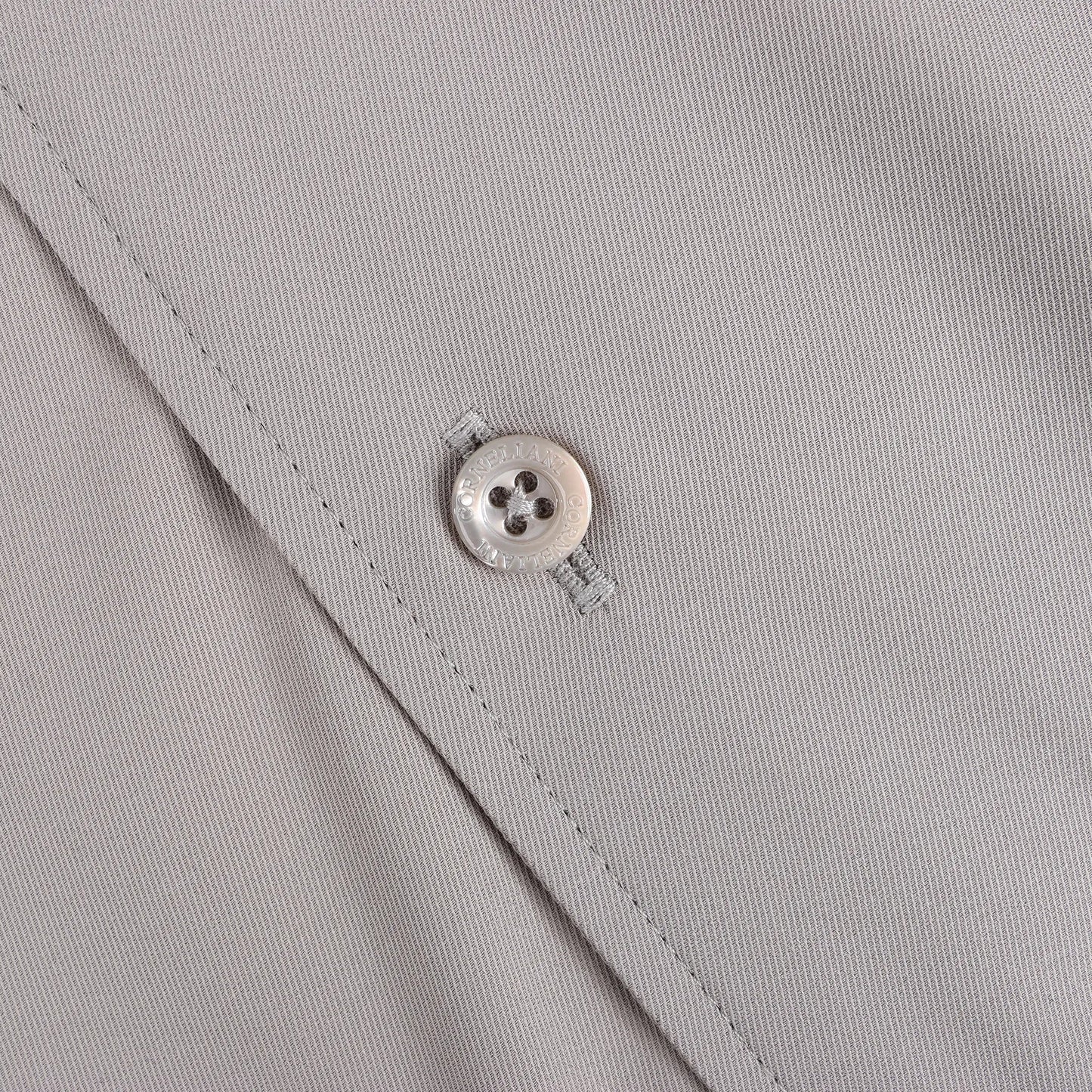 CORNELIANI CIRCLE Shirt in Gray, Size 41 IT