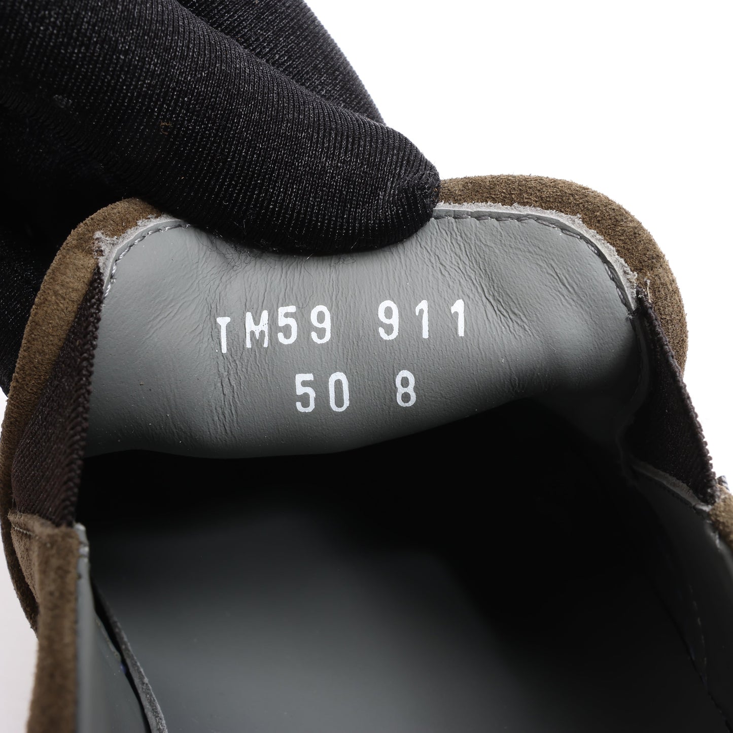 CORNELIANI Suede and Cloth Slip-On Sneakers in Brown, Size 42.5 EU