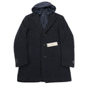 CC Collection Corneliani Wool Coat with Removable Hooded Liner, Size 50