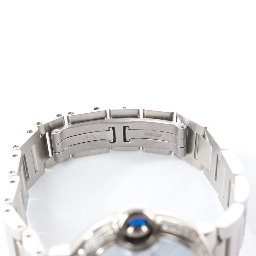 Cartier Ballon Bleu W4BB0028 3489426002BX SS AT Watch with Blue-Face