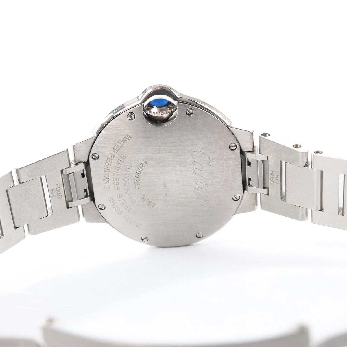 Cartier Ballon Bleu W4BB0028 3489426002BX SS AT Watch with Blue-Face