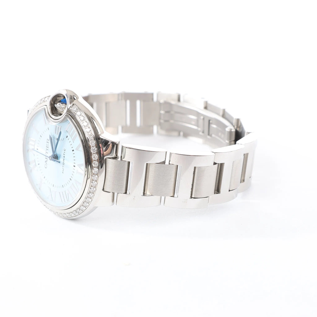 Cartier Ballon Bleu W4BB0028 3489426002BX SS AT Watch with Blue-Face