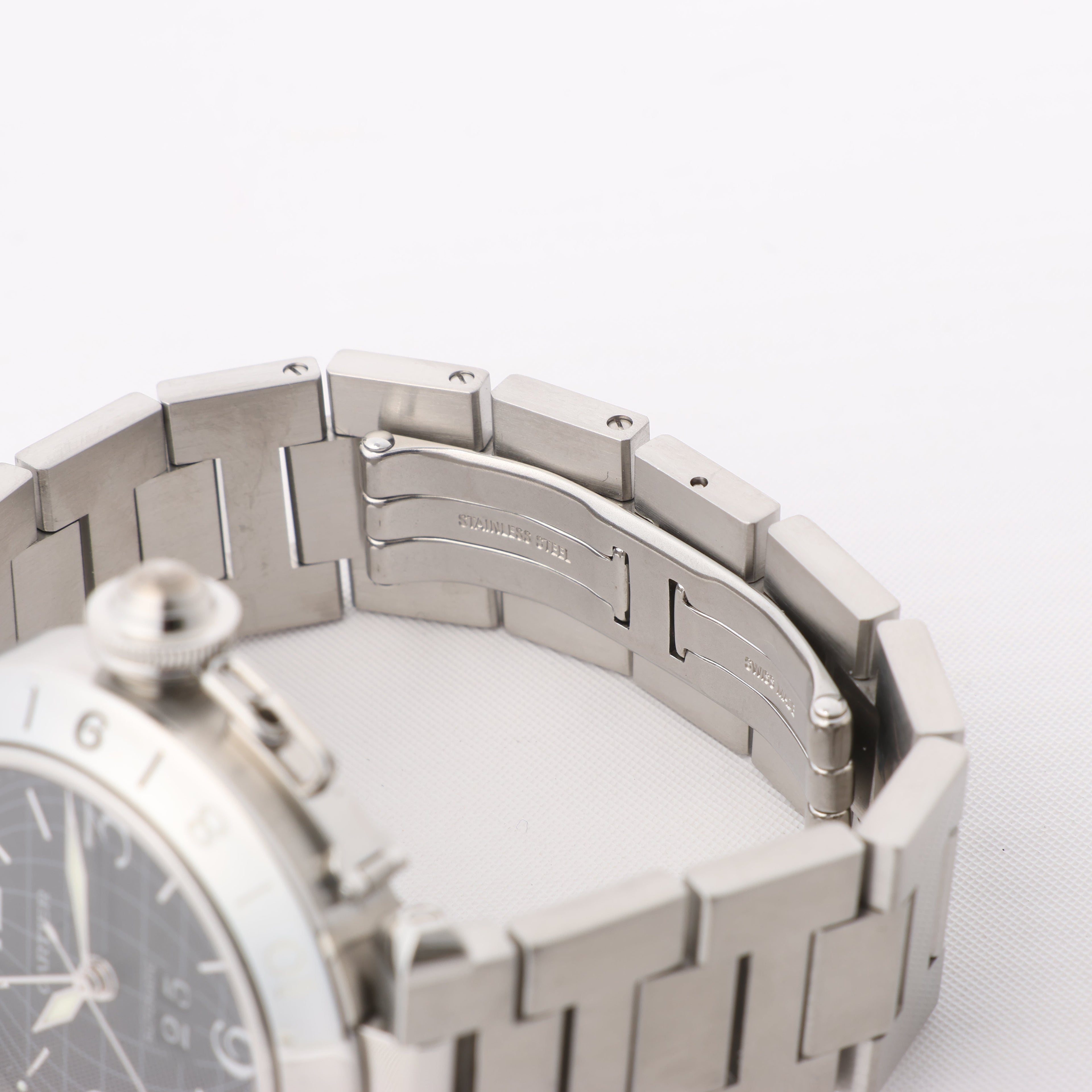 CARTIER Pasha C W31049M7 2550824719CD SS AT Black Dial Watch