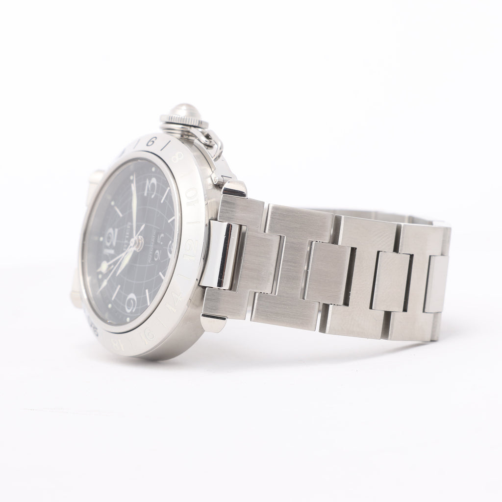CARTIER Pasha C W31049M7 2550824719CD SS AT Black Dial Watch
