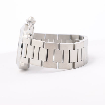 CARTIER Pasha C W31049M7 2550824719CD SS AT Uhr mit schwarzem Zifferblatt