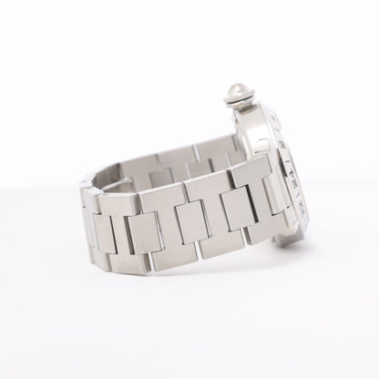 CARTIER Pasha C W31049M7 2550824719CD SS AT Uhr mit schwarzem Zifferblatt