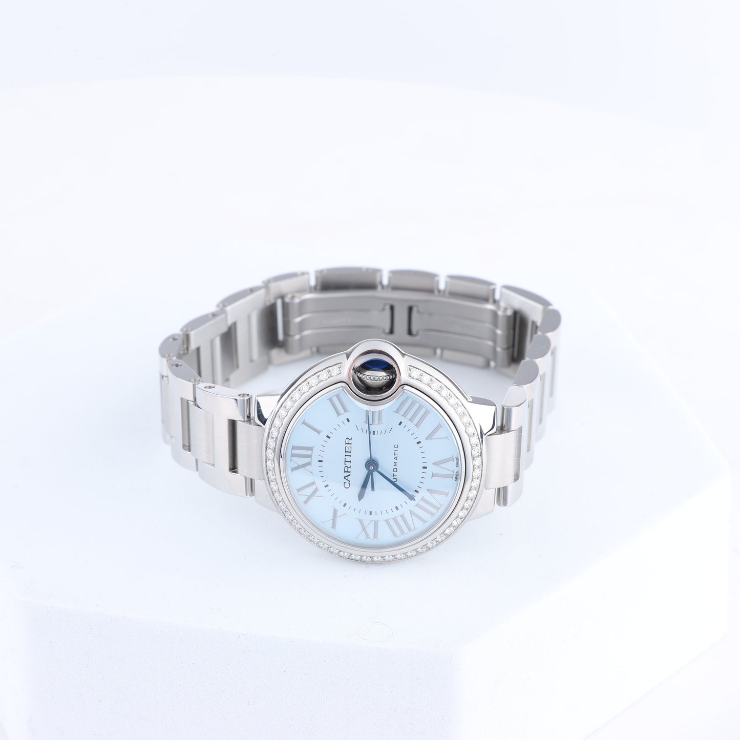 Cartier Ballon Bleu W4BB0028 SS AT Blue-Face Watch