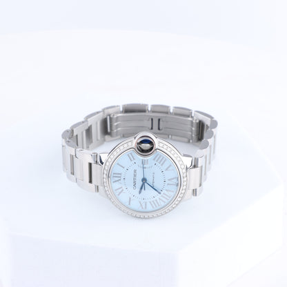 Cartier Ballon Bleu W4BB0028 SS AT Blue-Face Watch