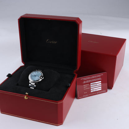 Cartier Ballon Bleu W4BB0028 SS AT Blue-Face Watch