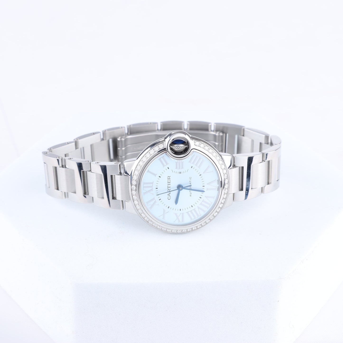 Cartier Ballon Bleu W4BB0028 SS AT Blue-Face Watch