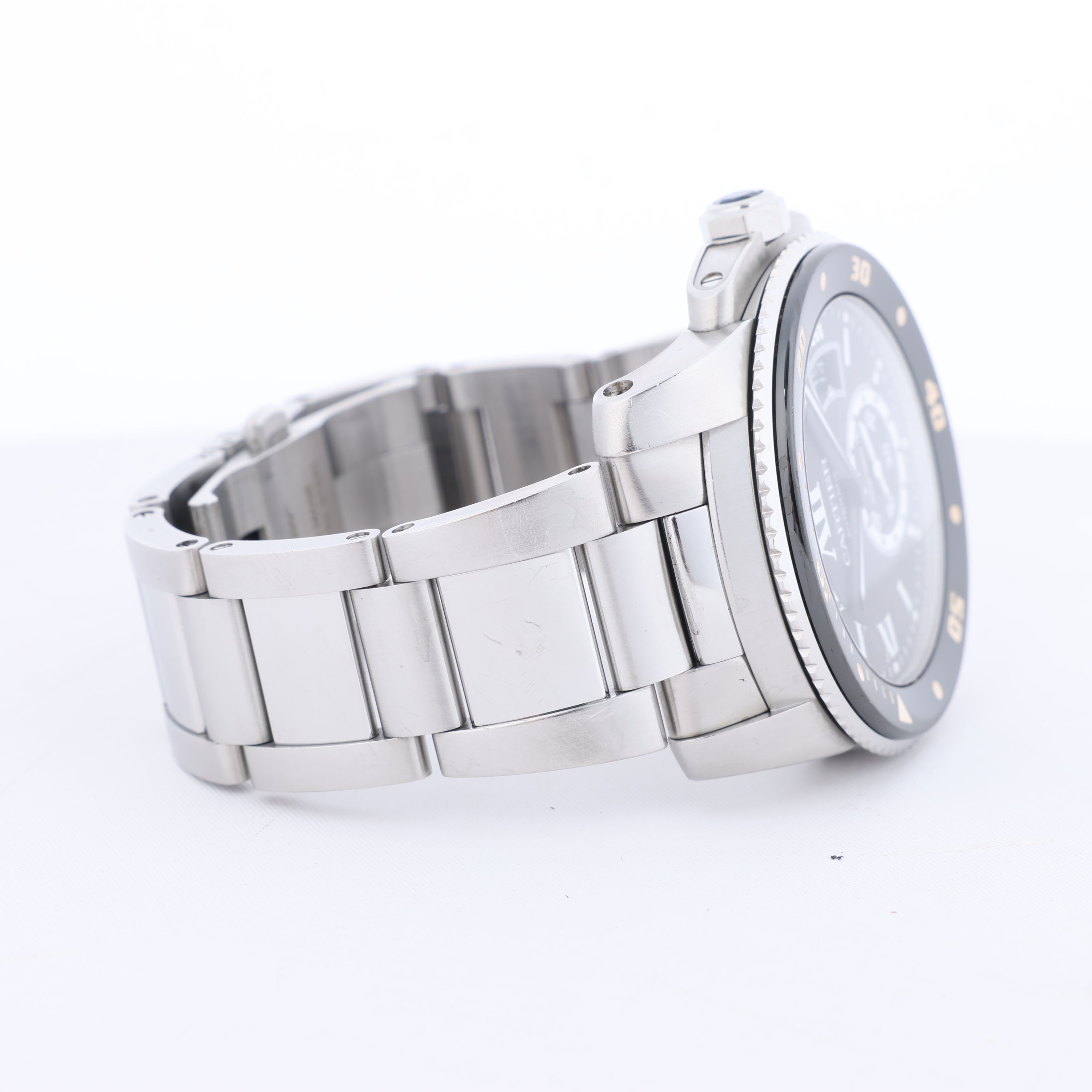 Cartier Calibr Doo Cartier W7100057 3729101416VX SS AT Black Dial Watch