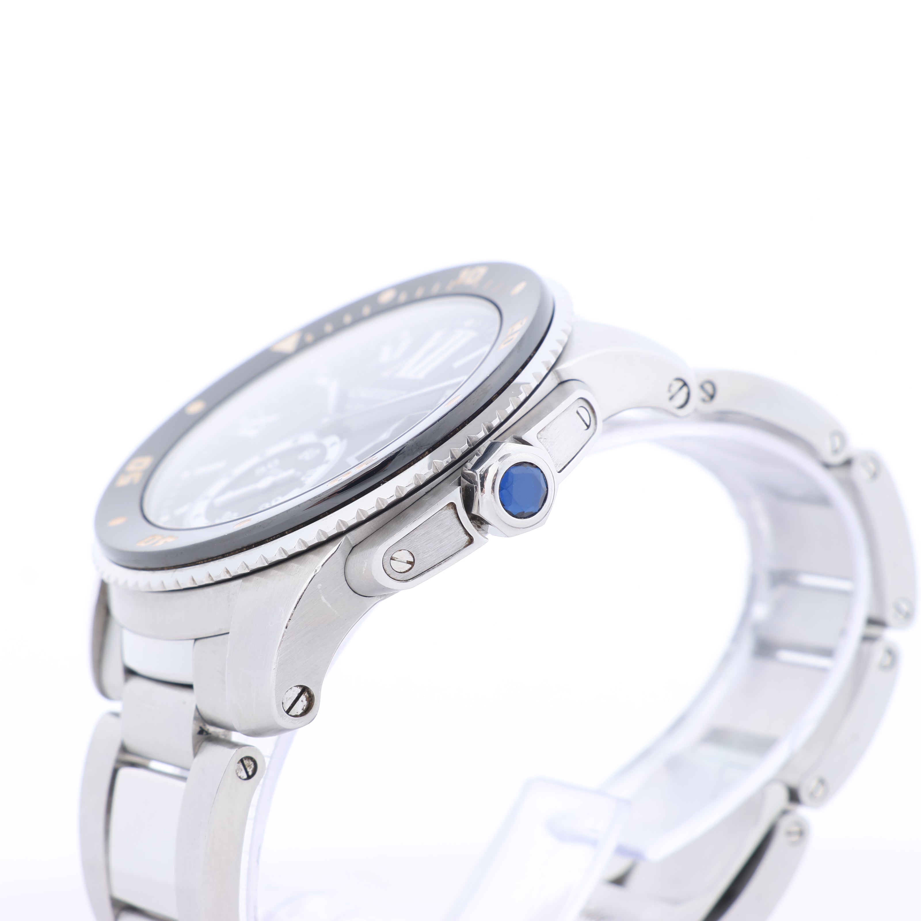 Cartier Calibr Doo Cartier W7100057 3729101416VX SS AT Black Dial Watch