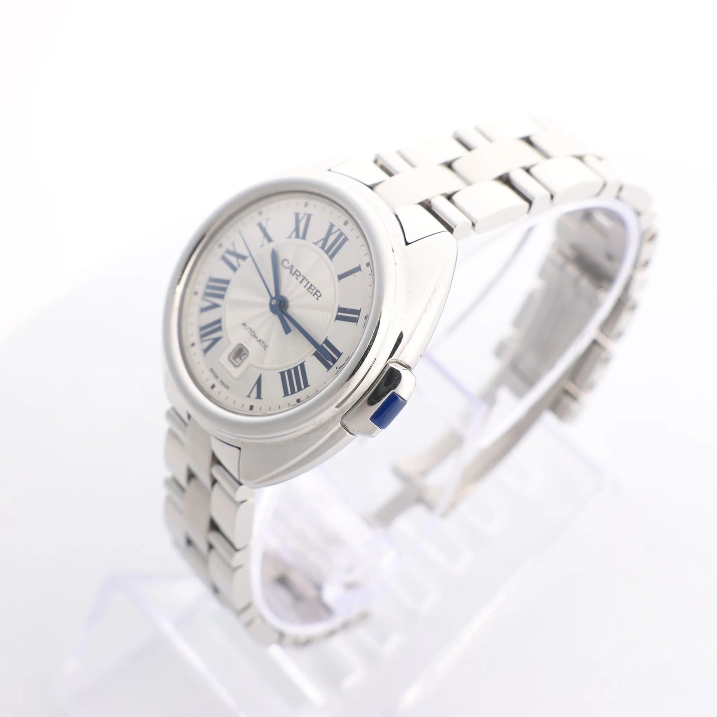 Cartier Cle de Cartier WSCL0005 SS x SS AT Watch with Silver Dial