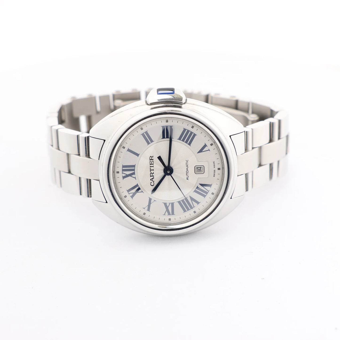 Cartier Cle de Cartier WSCL0005 SS x SS AT Watch with Silver Dial