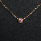 Cartier D'Amour Pink Sapphire Necklace 750(YG) 2.9g PZ7522