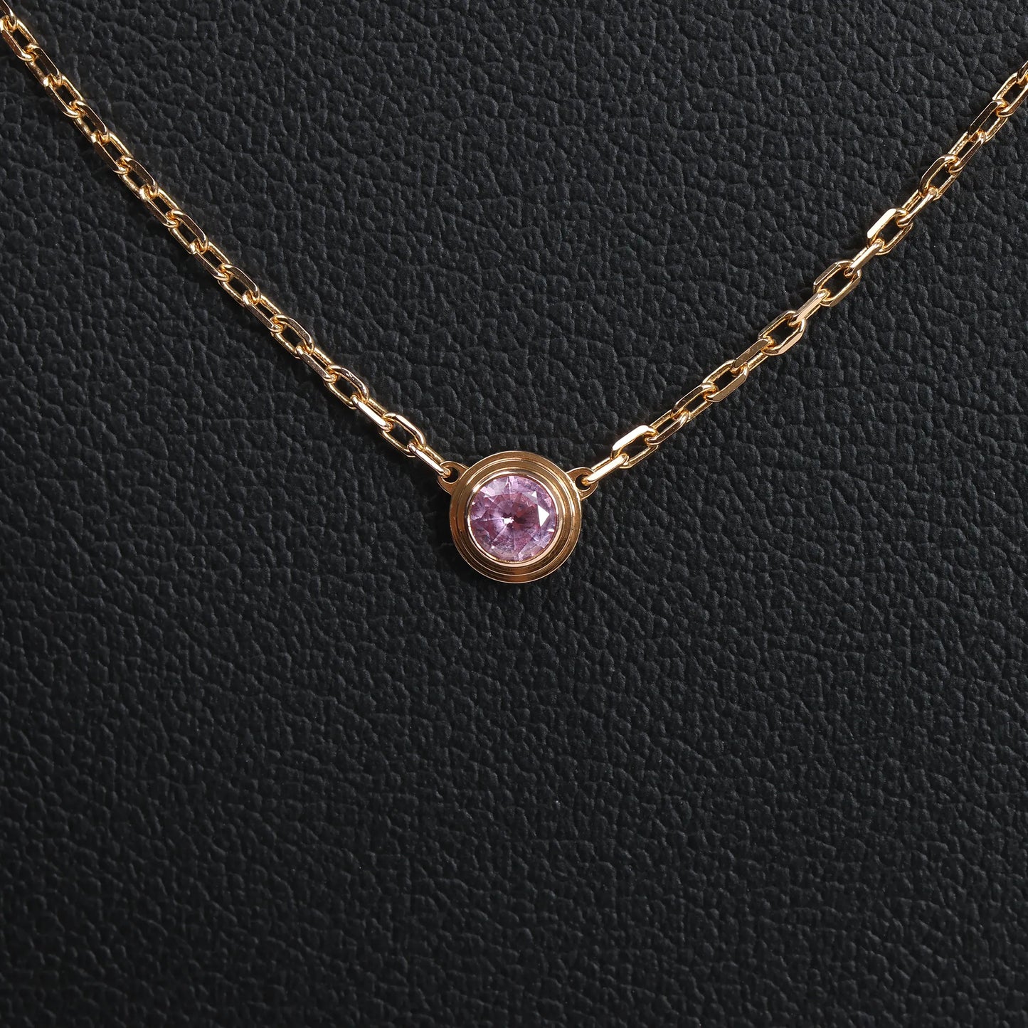 Cartier D'Amour Pink Sapphire Necklace 750(YG) 2.9g PZ7522
