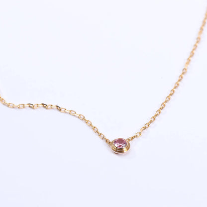 Cartier D'Amour Pink Sapphire Necklace 750(YG) 2.9g PZ7522