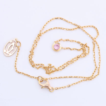 Cartier D'Amour Pink Sapphire Necklace 750(YG) 2.9g PZ7522