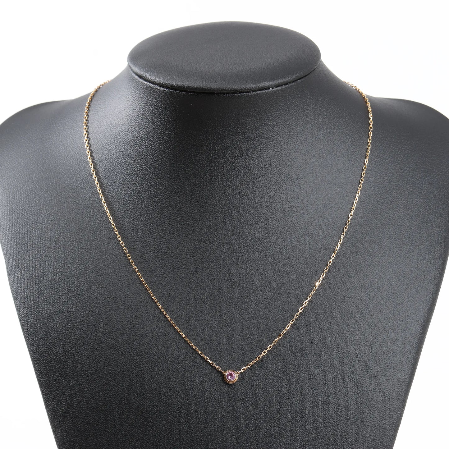 Cartier D'Amour Pink Sapphire Necklace 750(YG) 2.9g PZ7522
