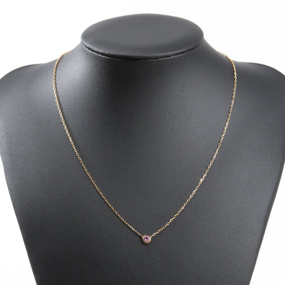 Cartier D'Amour Pink Sapphire Necklace 750(YG) 2.9g PZ7522