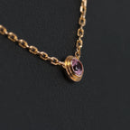 Cartier D'Amour Pink Sapphire Necklace 750(YG) 2.9g PZ7522