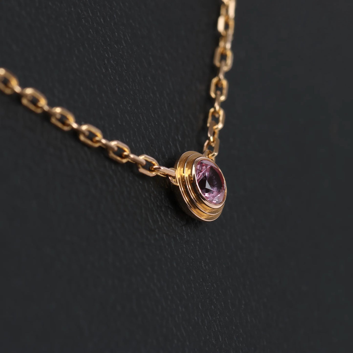 Cartier D'Amour Pink Sapphire Necklace 750(YG) 2.9g PZ7522