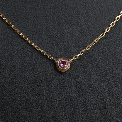 Cartier D'Amour Pink Sapphire Necklace 750(YG) 2.9g PZ7522