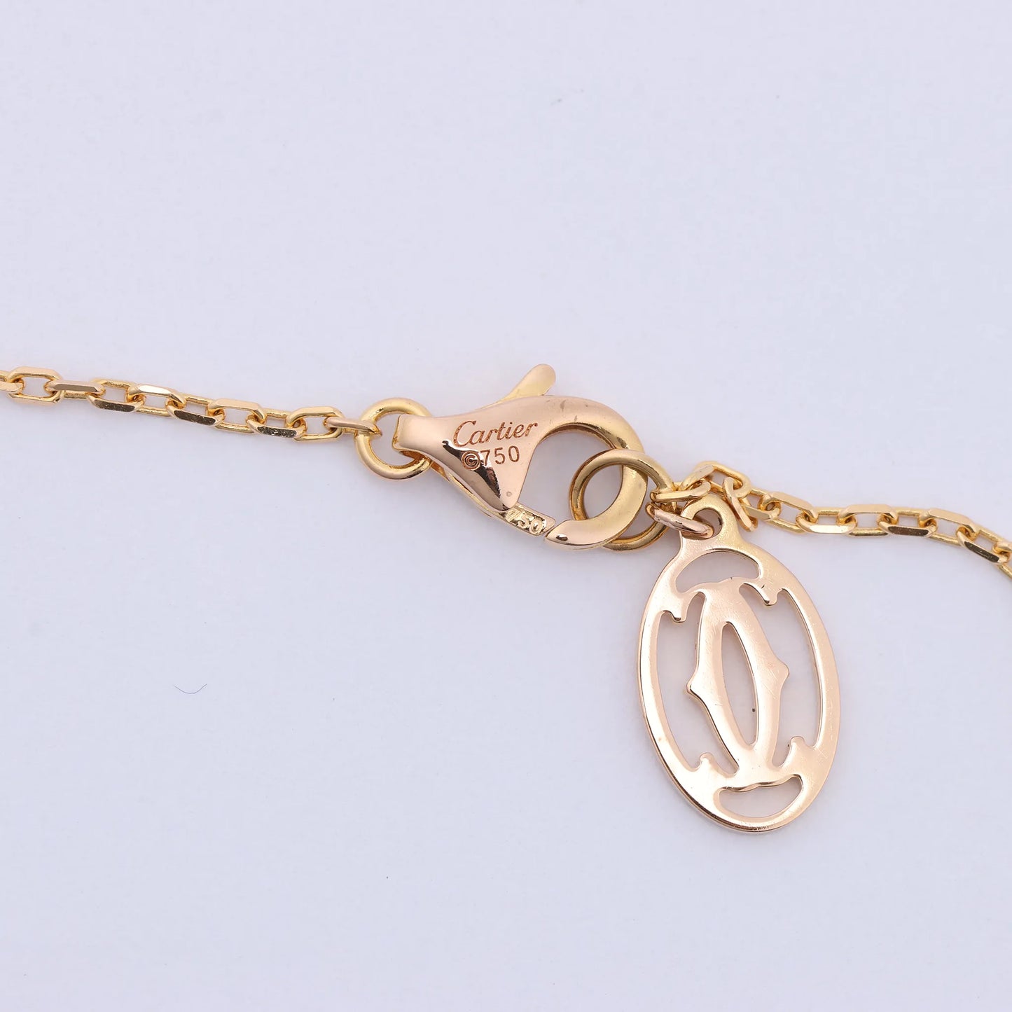 Cartier D'Amour Pink Sapphire Necklace 750(YG) 2.9g PZ7522