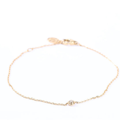 Cartier D'amour XS diamond Bracelet 750(YG) 1.4g QQC093 CRB6045617