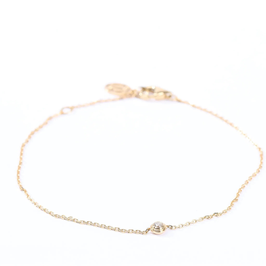 Cartier D'amour XS diamond Bracelet 750(YG) 1.4g QQC093 CRB6045617