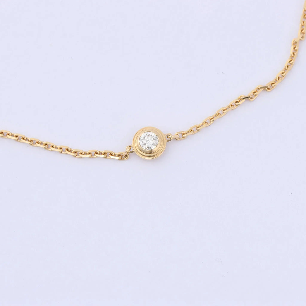 Cartier D'amour XS diamond Bracelet 750(YG) 1.4g QQC093 CRB6045617