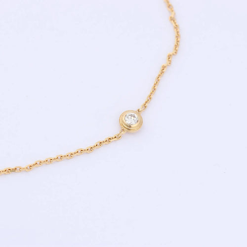 Pulsera Cartier D'Amour XS con diamantes 750 (oro amarillo) 1,4 g QQC093 CRB6045617