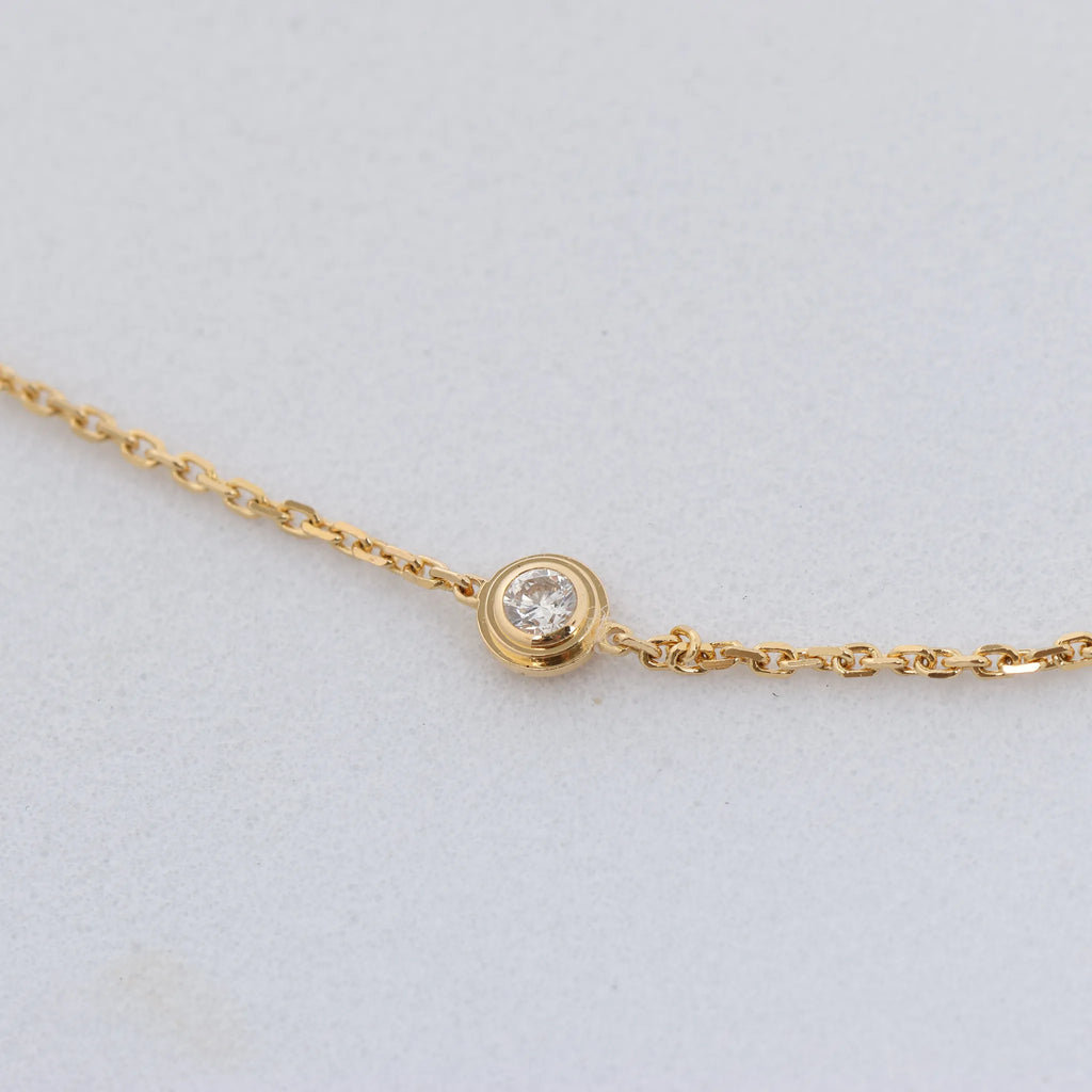 Cartier D'amour XS diamond Bracelet 750(YG) 1.4g XWG487