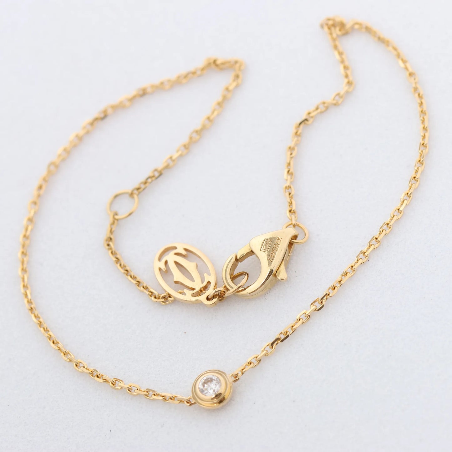 Cartier D'amour XS diamond Bracelet 750(YG) 1.4g XWG487