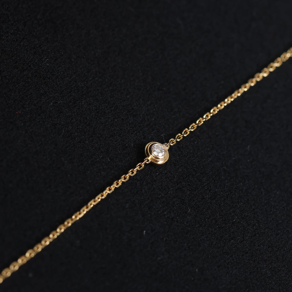 Cartier D'amour XS diamond Bracelet 750(YG) 1.4g XWG487