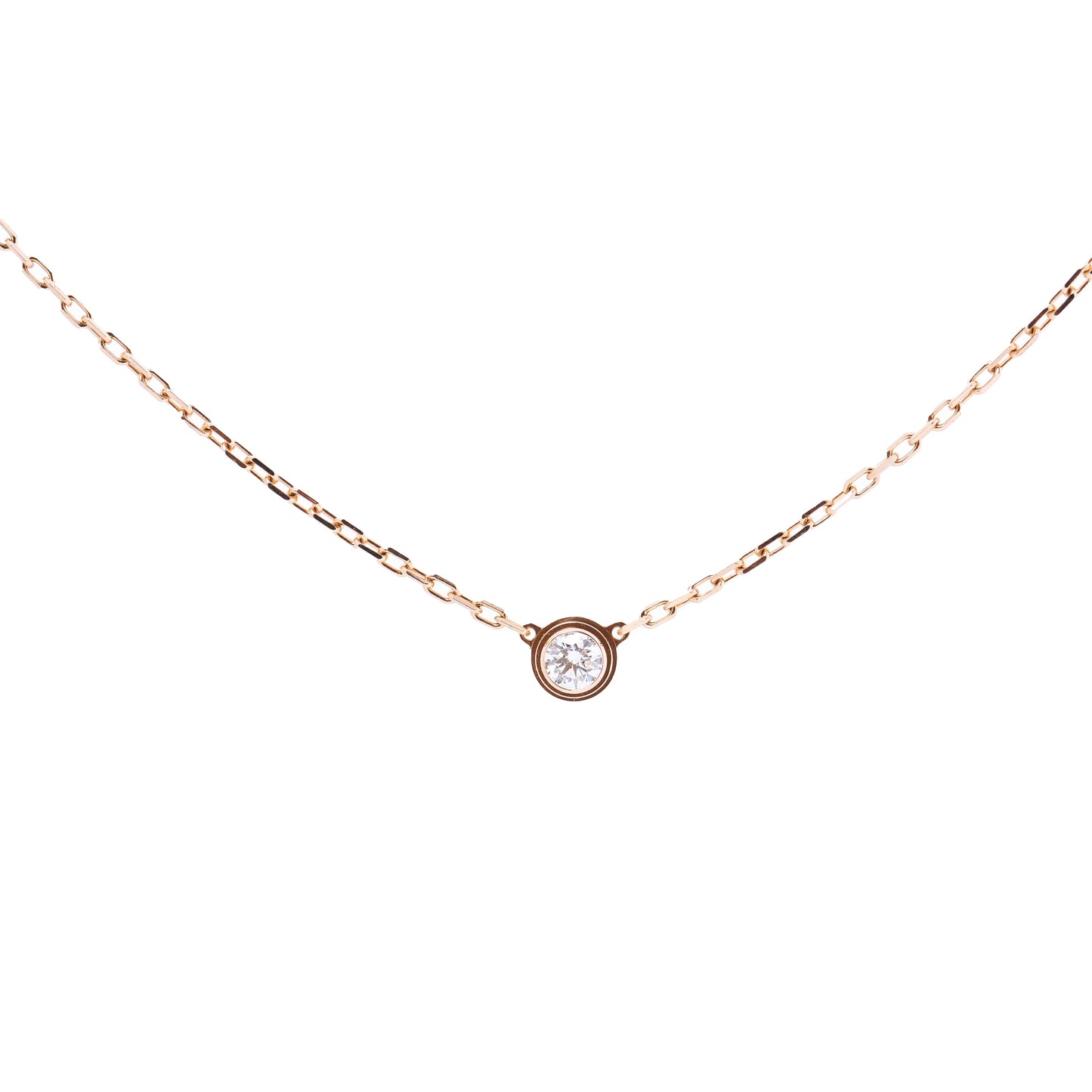 Cartier Damenuhr SM Diamanthalskette 750(PG) 2,7g CRB7215700