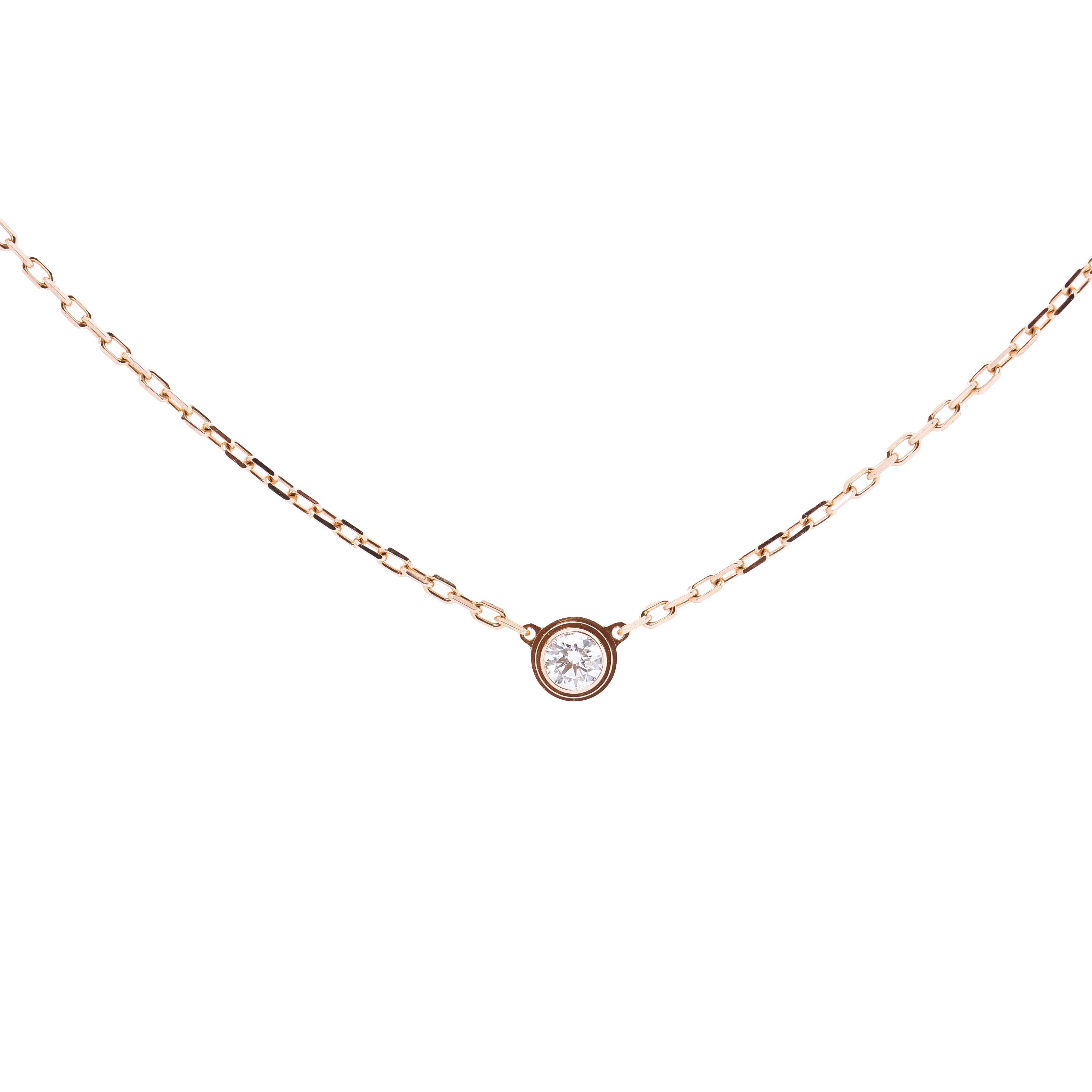 Cartier Damenuhr SM diamond Necklace 750(PG) 2.7g CRB7215700