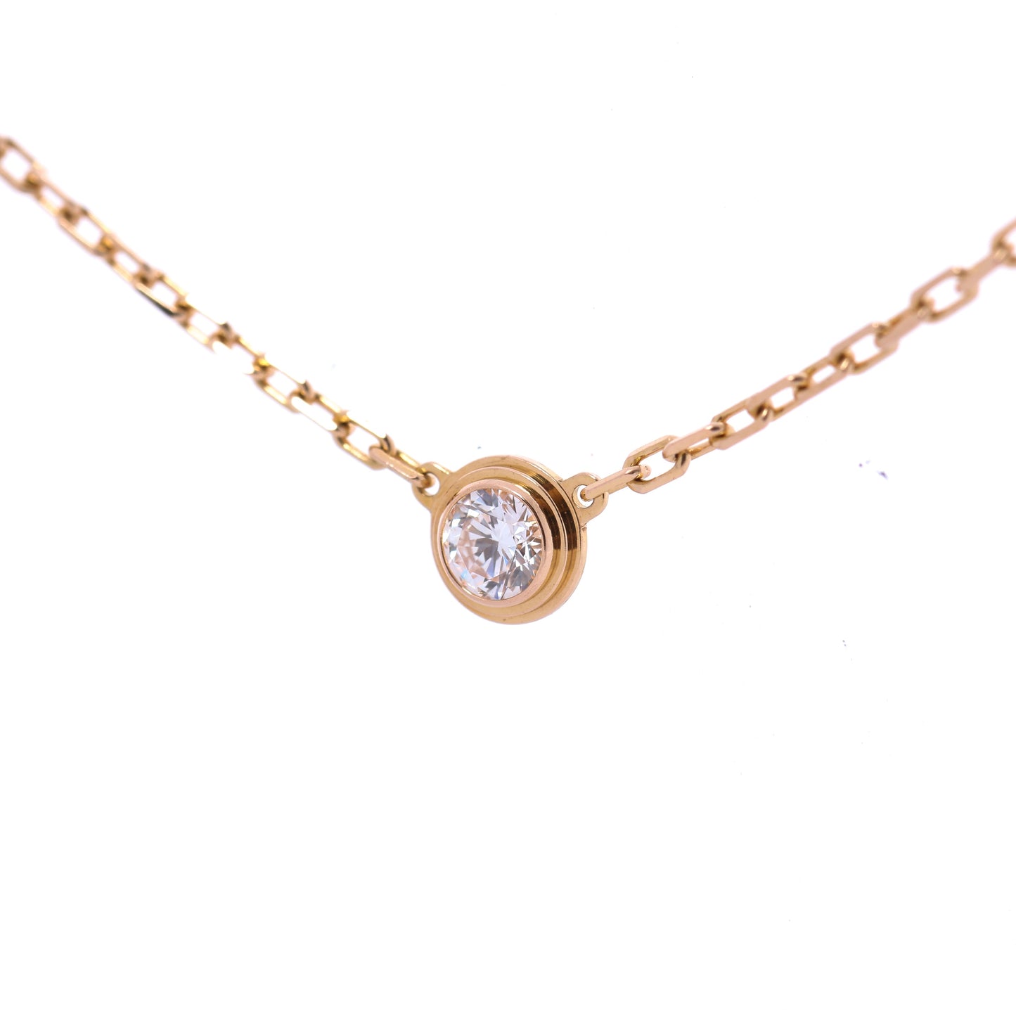 Cartier Damenuhr SM Diamanthalskette 750(PG) 2,7g CRB7215700