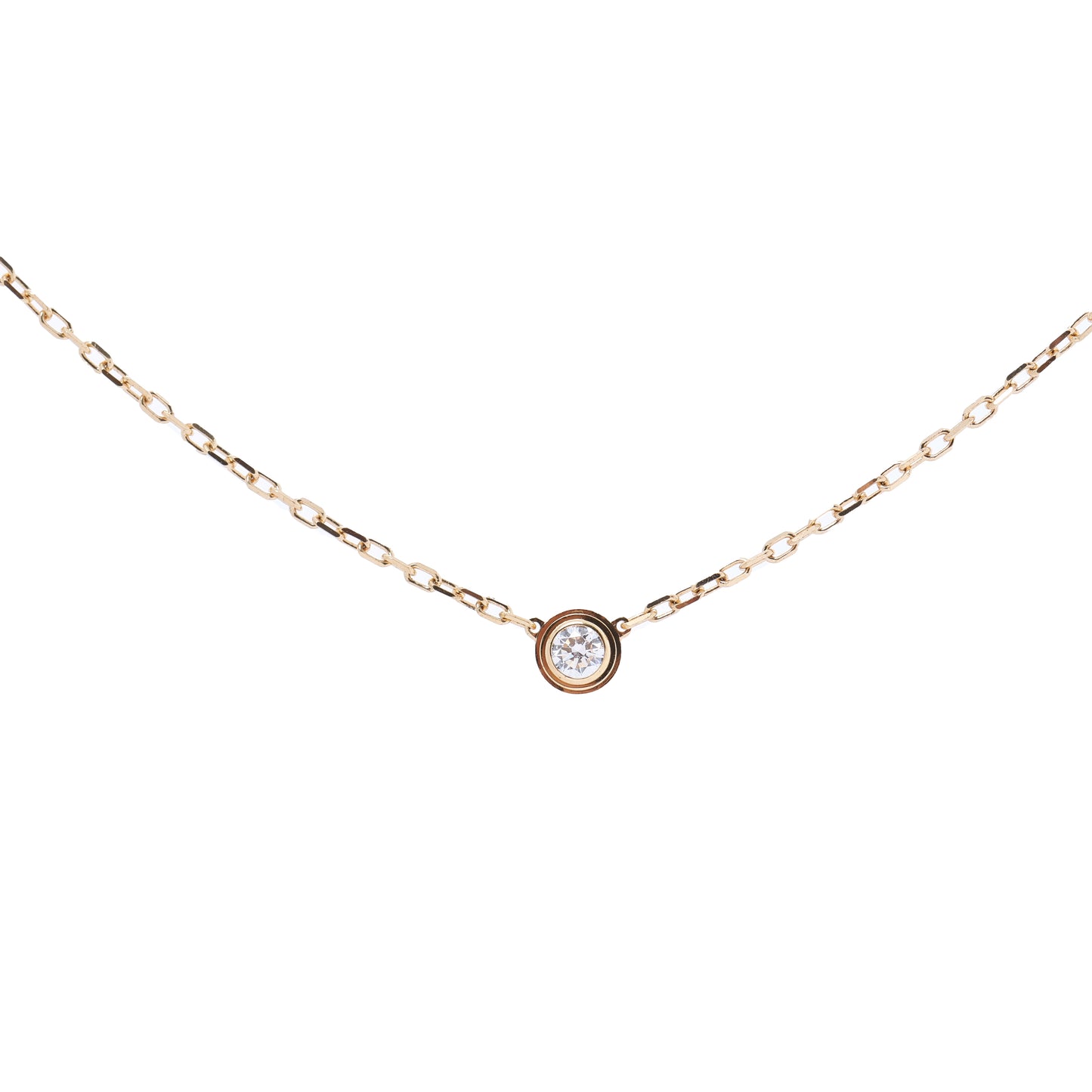 Collier diamant Cartier Damenuhr SM 750 (YG) 2,7 g