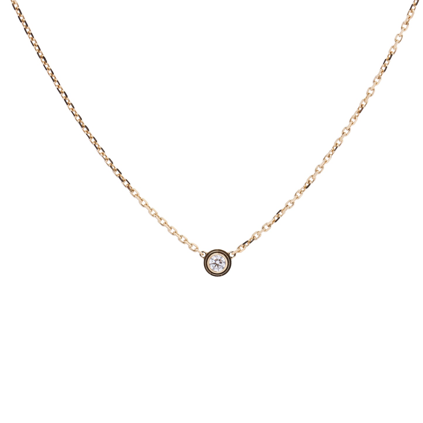 Cartier Damenuhr XS Diamanthalskette 750(YG) 2,2g