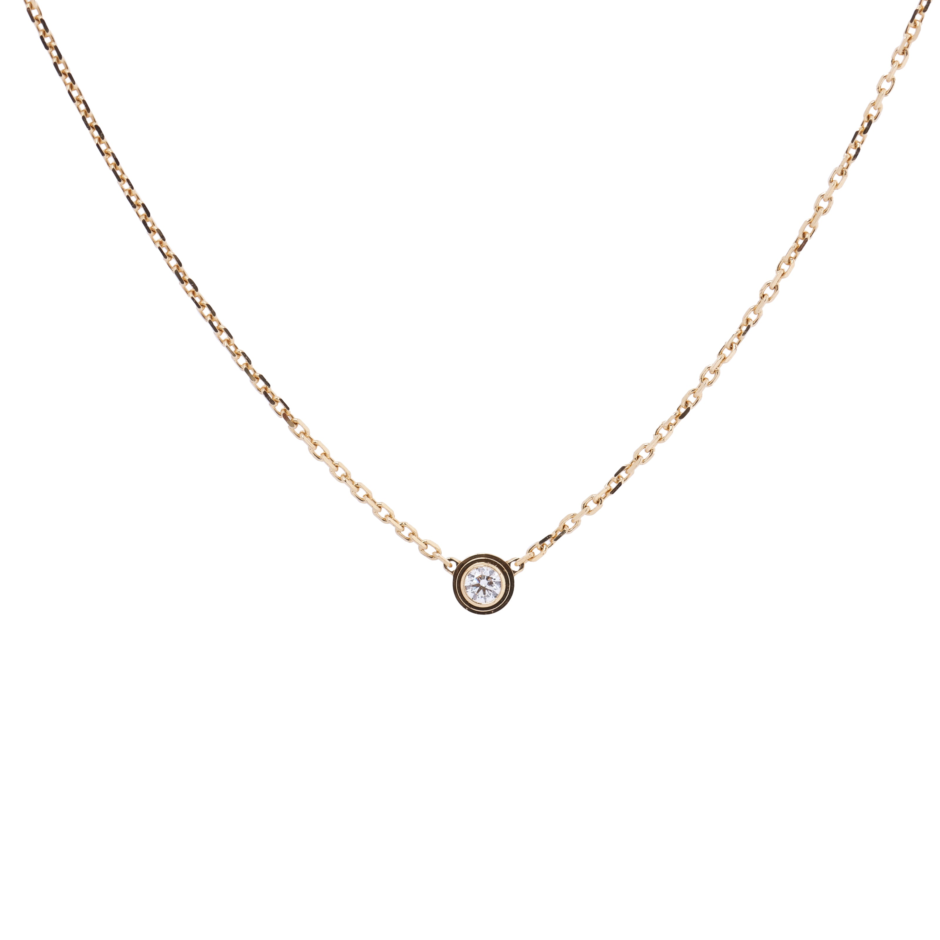 Cartier Damenuhr XS Diamond Necklace 750(YG) 2.2g
