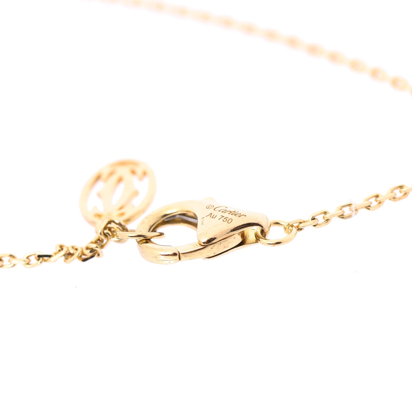 Cartier Damenuhr XS Diamanthalskette 750(YG) 2,2g