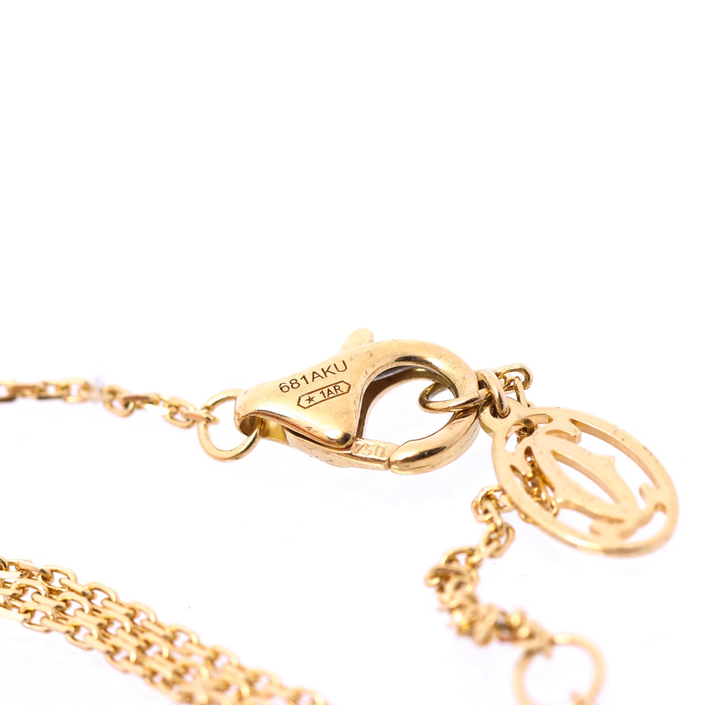 Cartier Damenuhr XS Diamanthalskette 750(YG) 2,2g