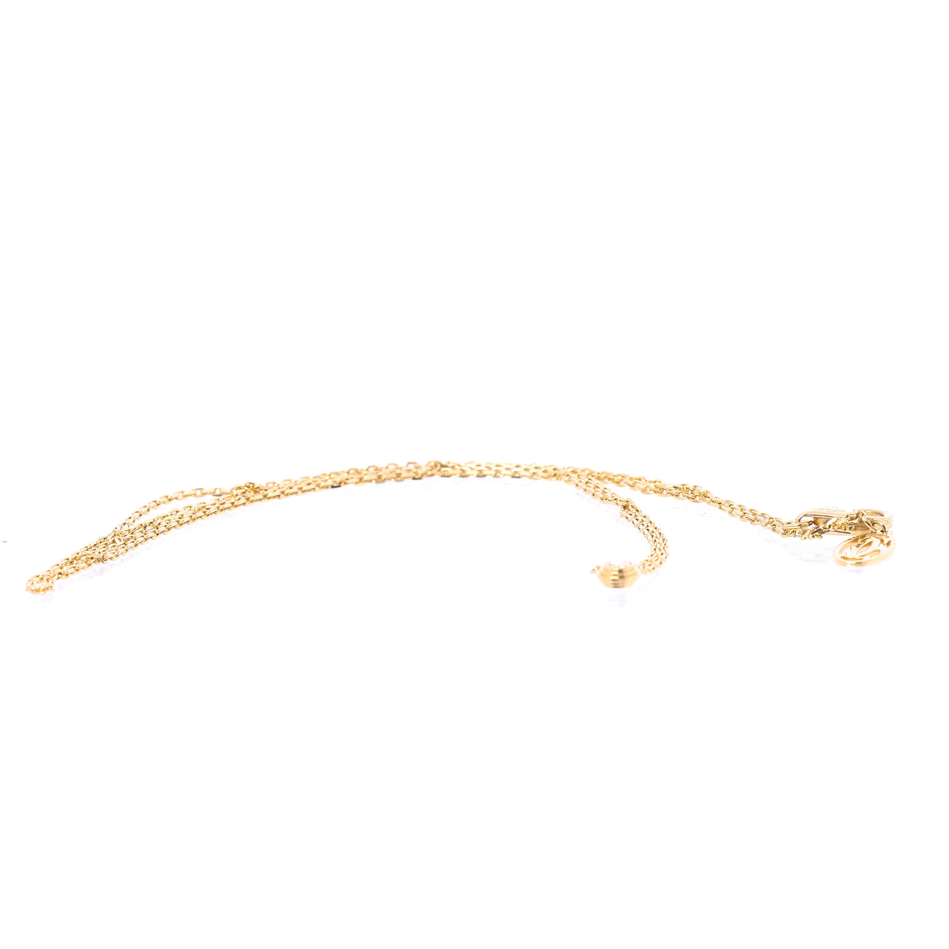 Cartier Damenuhr XS Diamond Necklace 750(YG) 2.2g