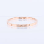Cartier Love SM Half Diamond Bracelet 750(PG) 18.6g 17